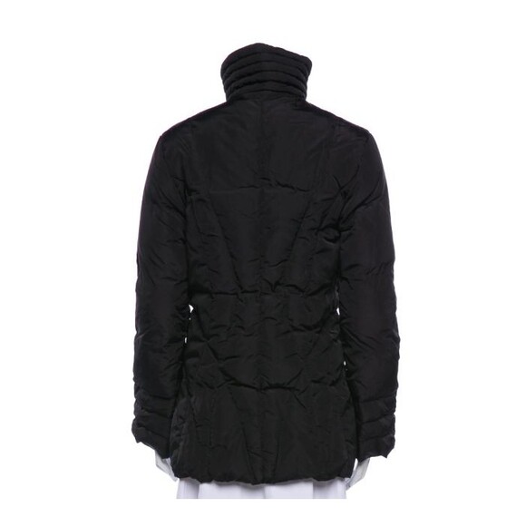 MONCLER Women's Black Quilted Down Puffer Long Jacket Size 1/US S - Picture 3 of 16